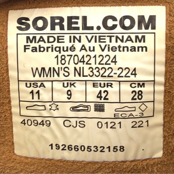 Sorel Evie Lace Wedge Ankle Boots 11 - Picture 8 of 12